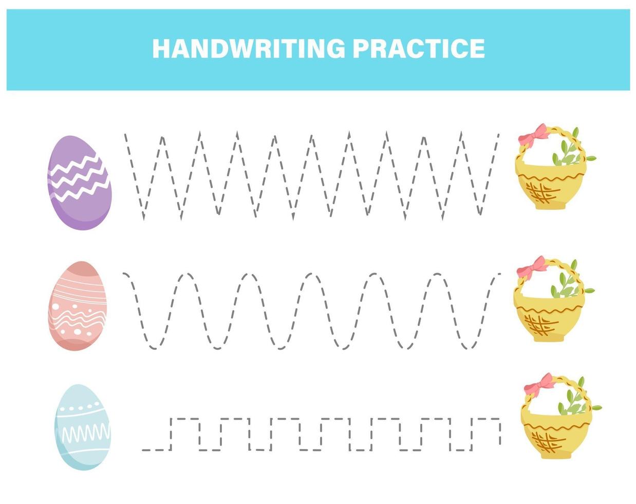 Easter eggs handwriting vector