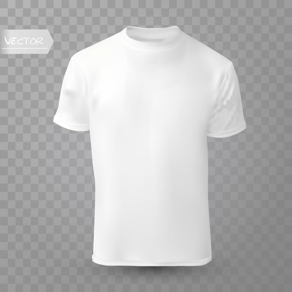 Shirt mock up on transparent background. T-shirt template. White ...