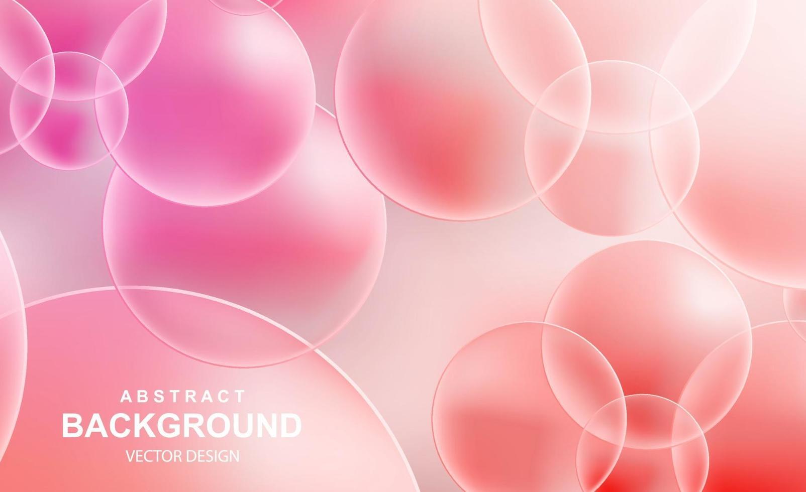 Abstract background with transparent balls vector