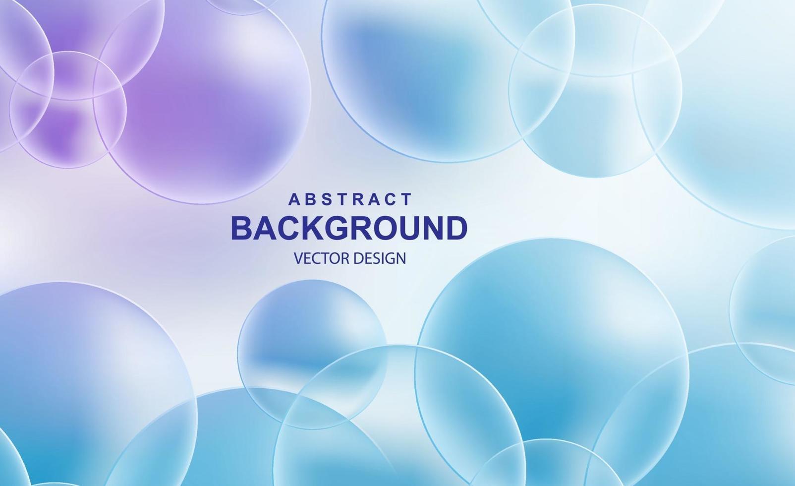 Abstract background with transparent balls vector