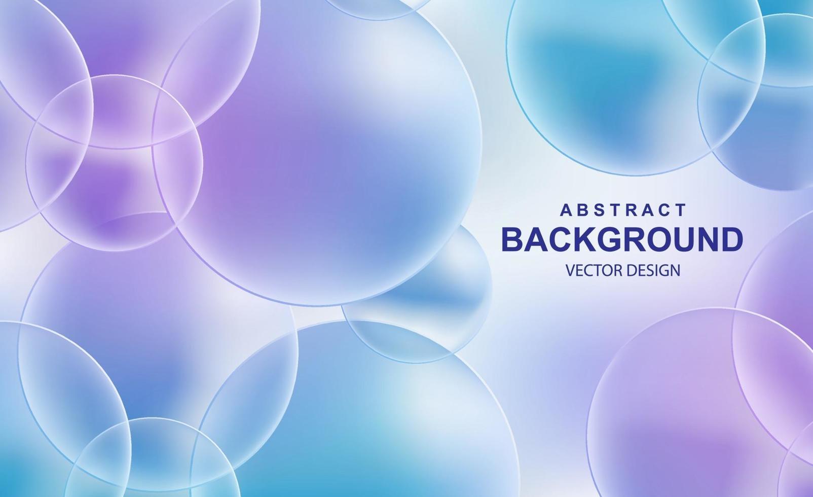 Abstract background with transparent balls vector