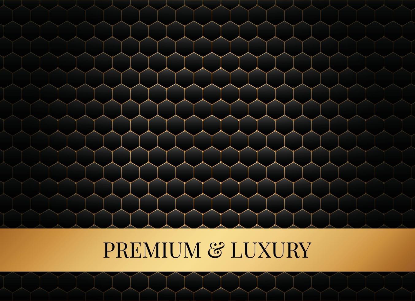 luxury hexagon background vector