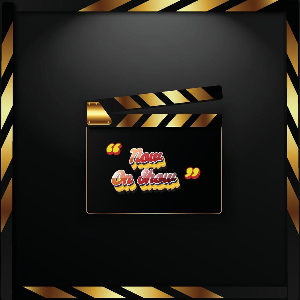 promo cinema banner vector