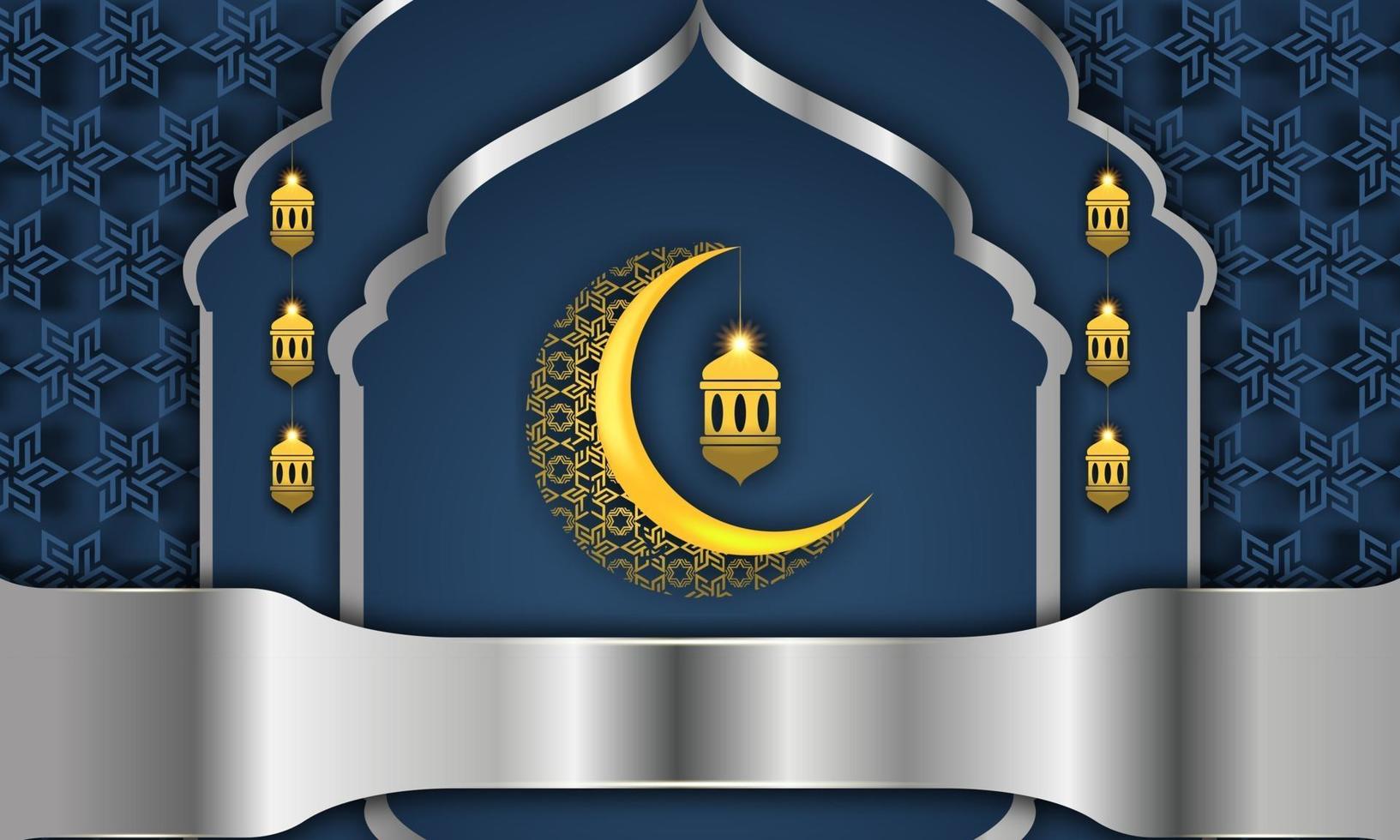 Ilustración de tarjeta de felicitación de Ramadán, fondo, volante, ilustración, folleto y fondo de venta vector