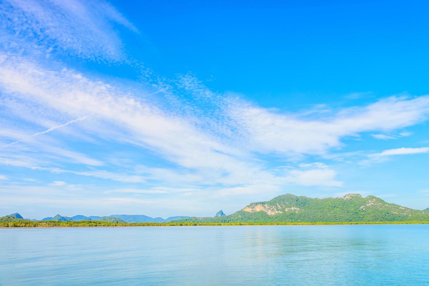 Beautiful tropical island  and sea in thailand photo