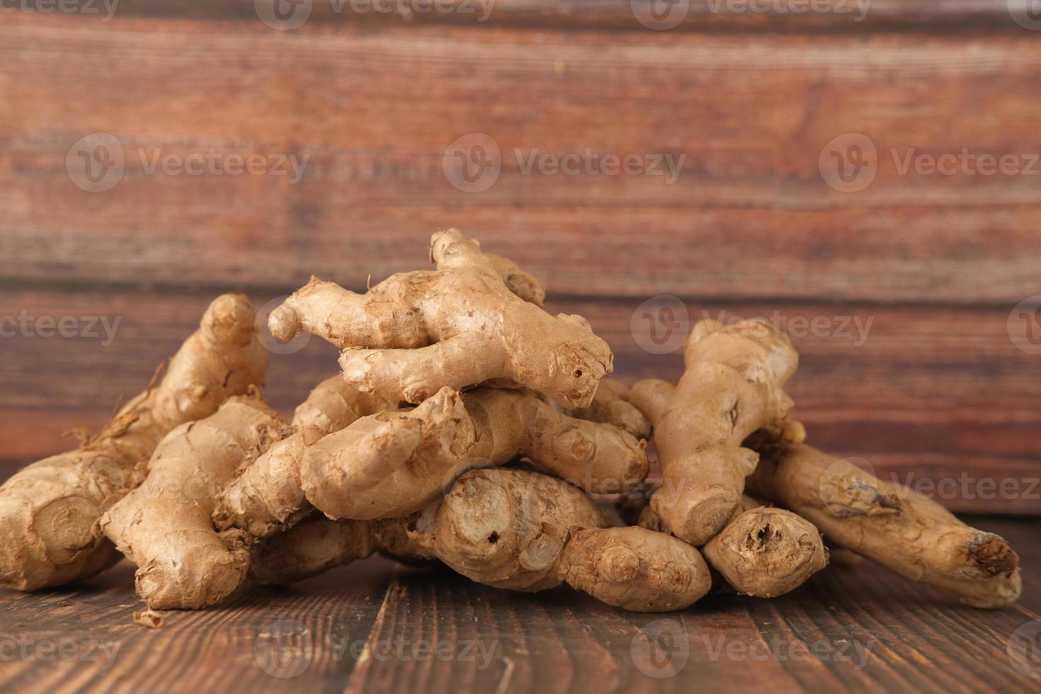 Pile of fresh ginger photo