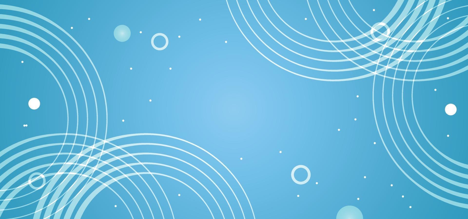 Fondo abstracto de círculos azules o banner vector