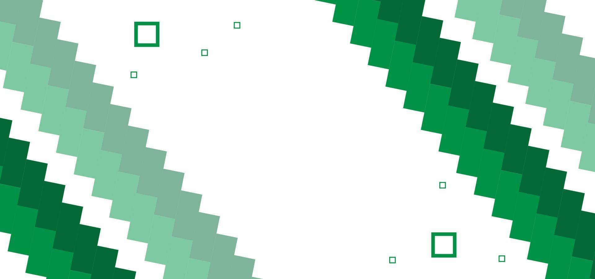 formas verdes geométricas modernas hermoso fondo o banner vector