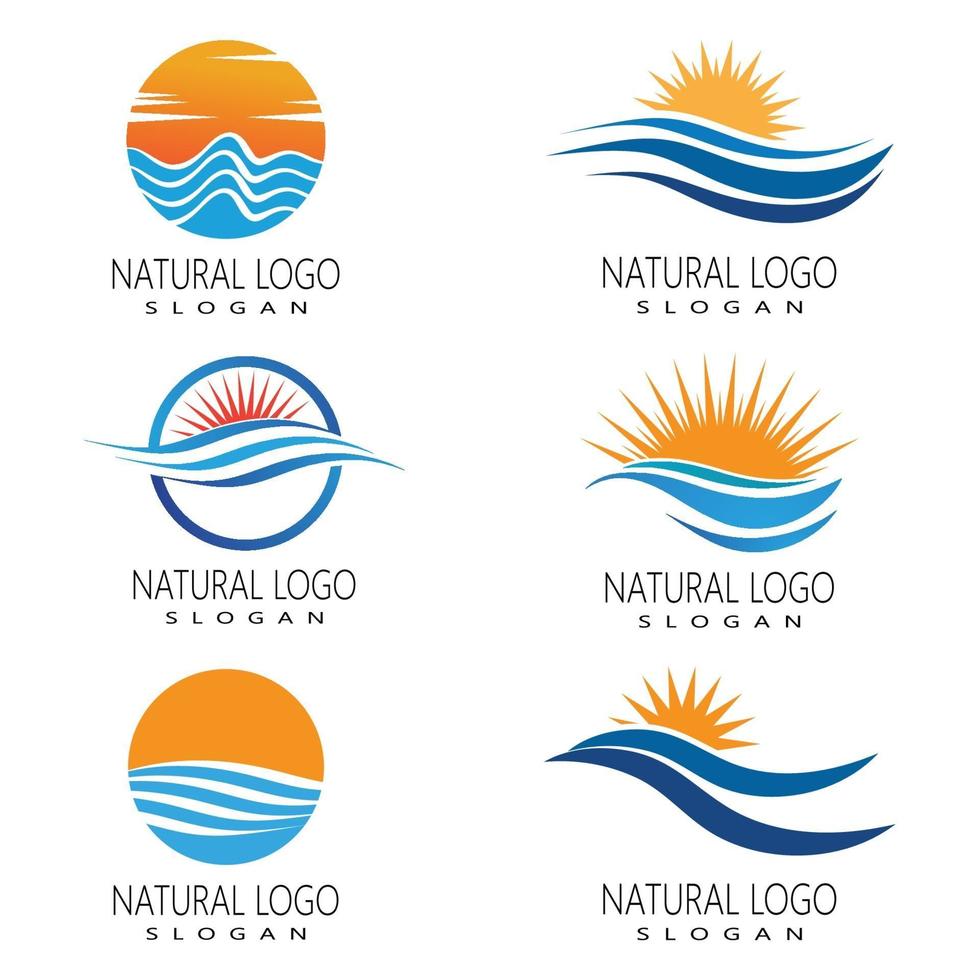 diseño de plantilla de logotipo de icono de ilustración de vector de sol