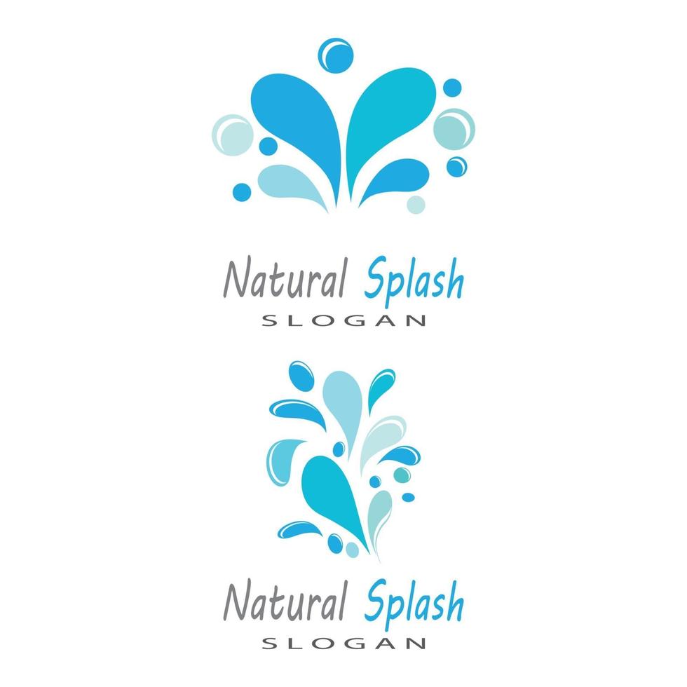 water splash icon vector illustration design template