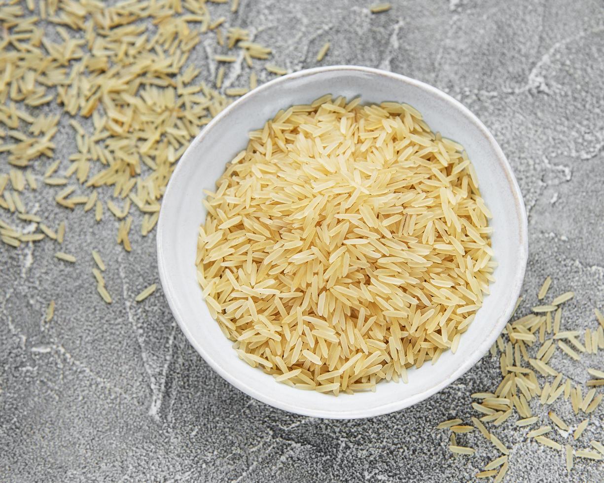 Uncooked basmati rice photo