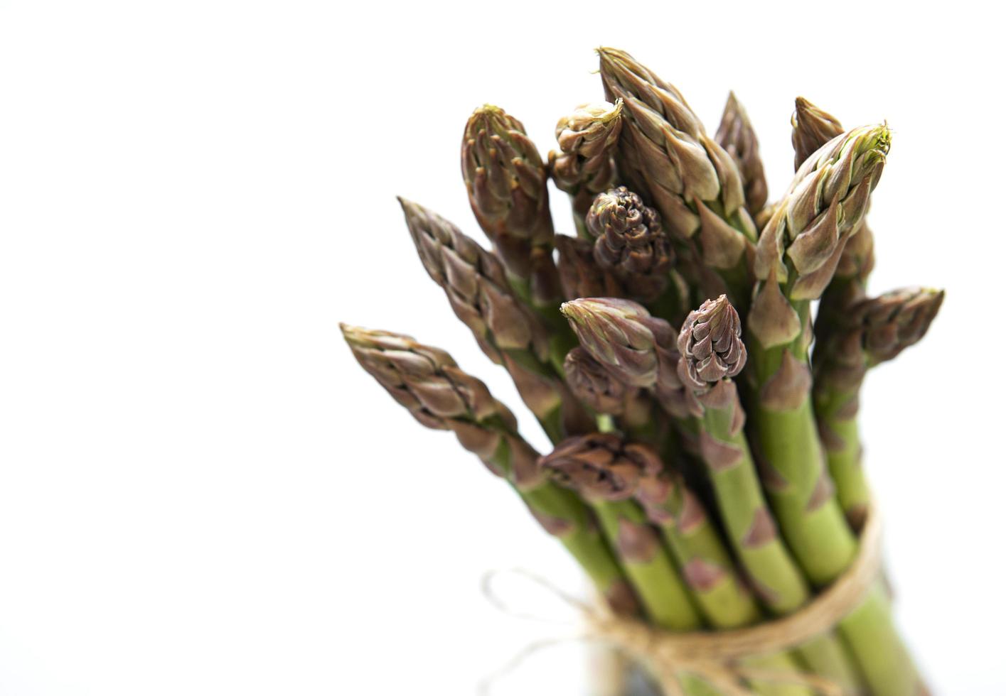 Fresh green asparagus photo