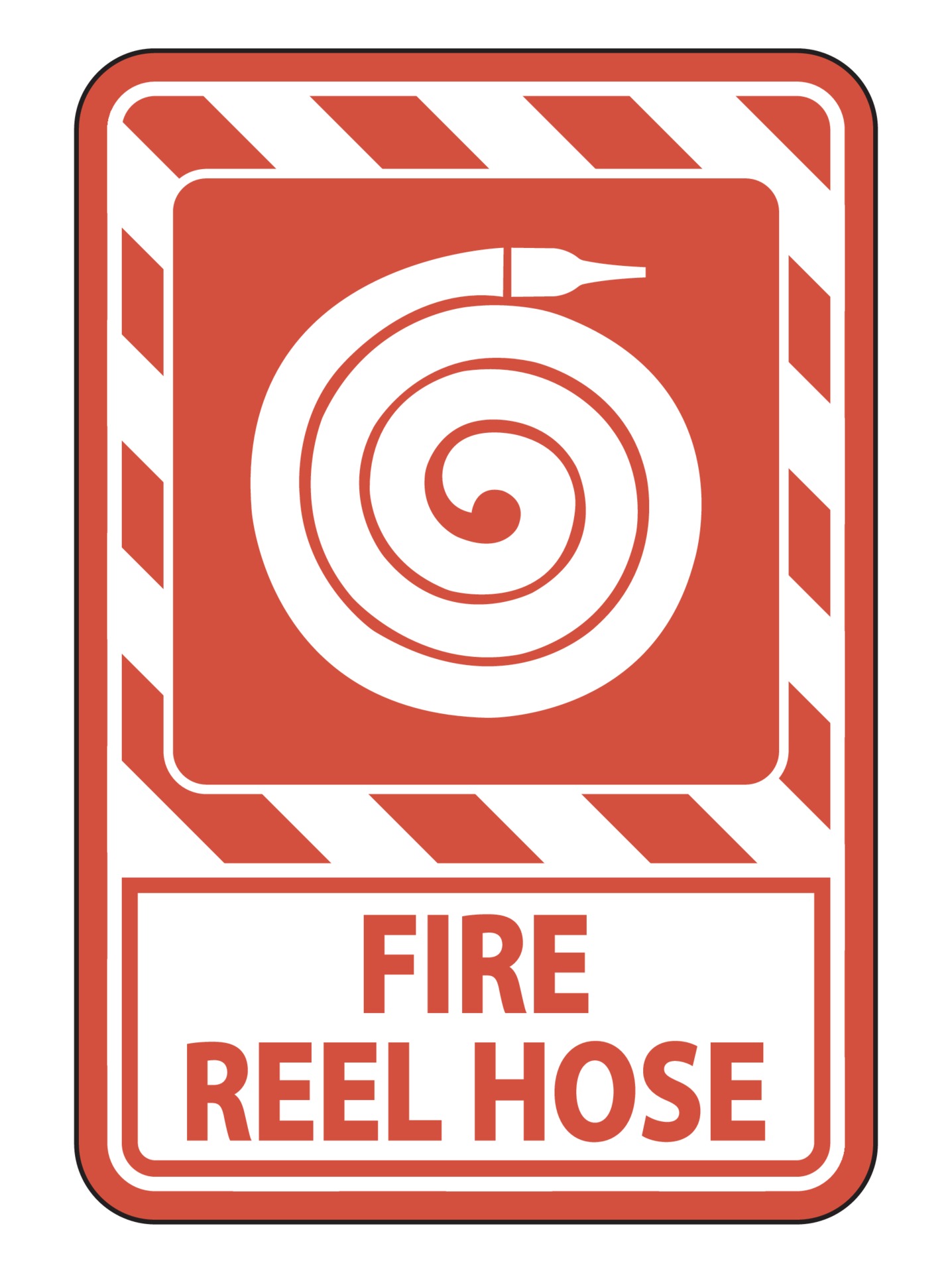 Fire Reel Hose Sign on white background 2300781 Vector Art at Vecteezy