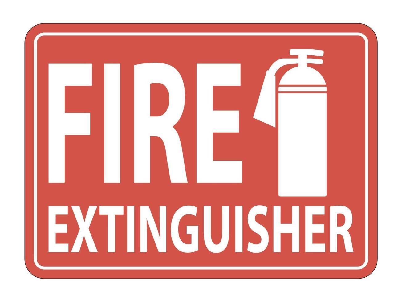 Fire Extinguisher Sign on white background,vector  illustration vector