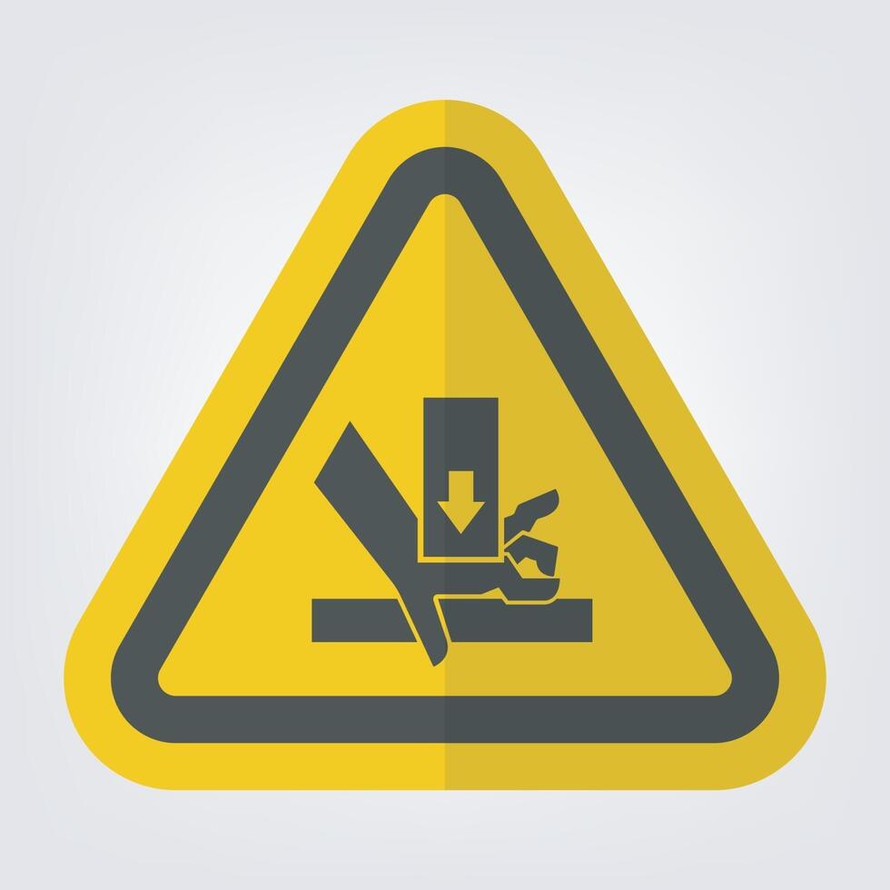 Hand Crush Force From Above Symbol Sign vector