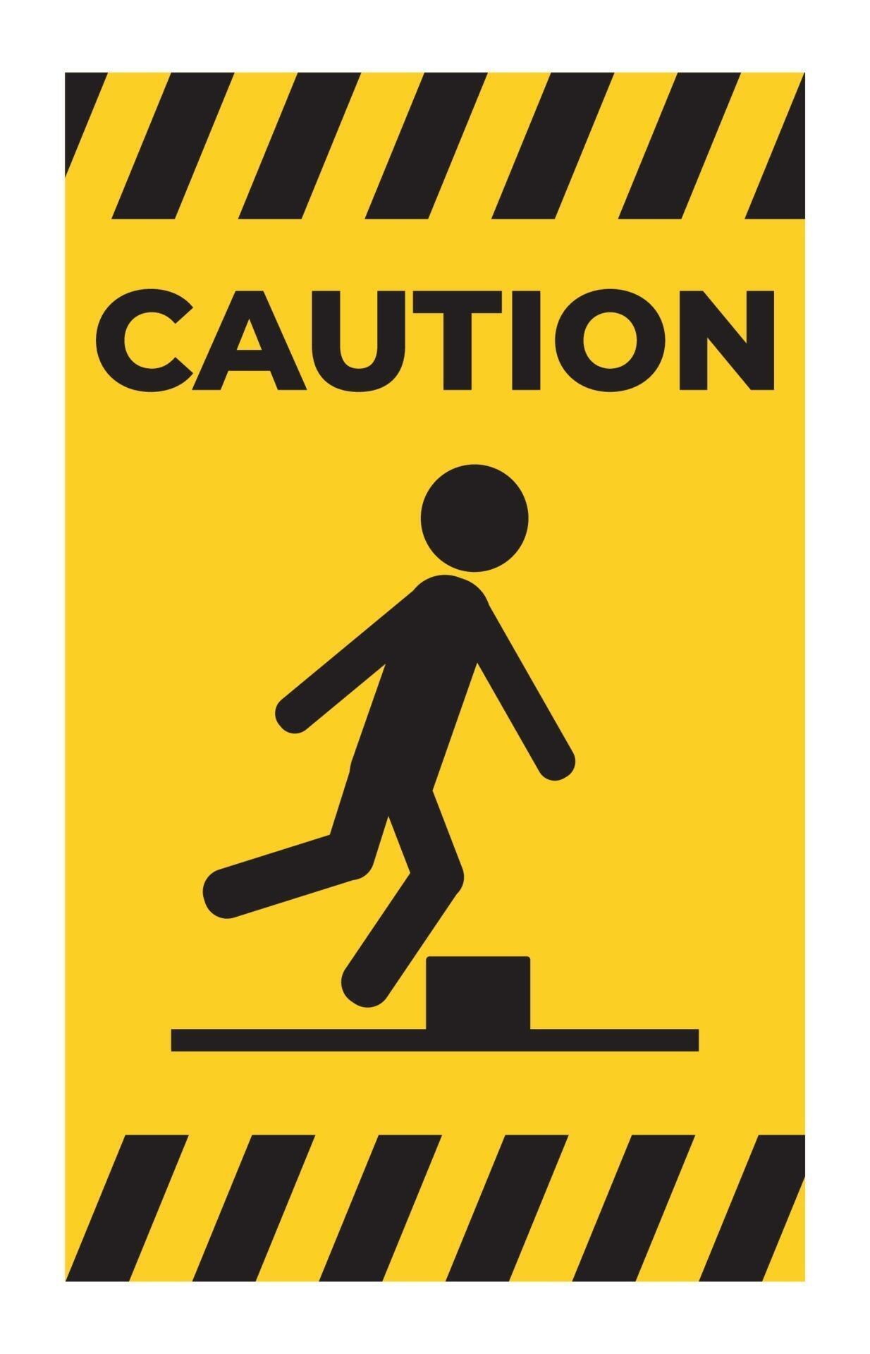 Caution Beware Obstacles Symbol 2300919 Vector Art at Vecteezy
