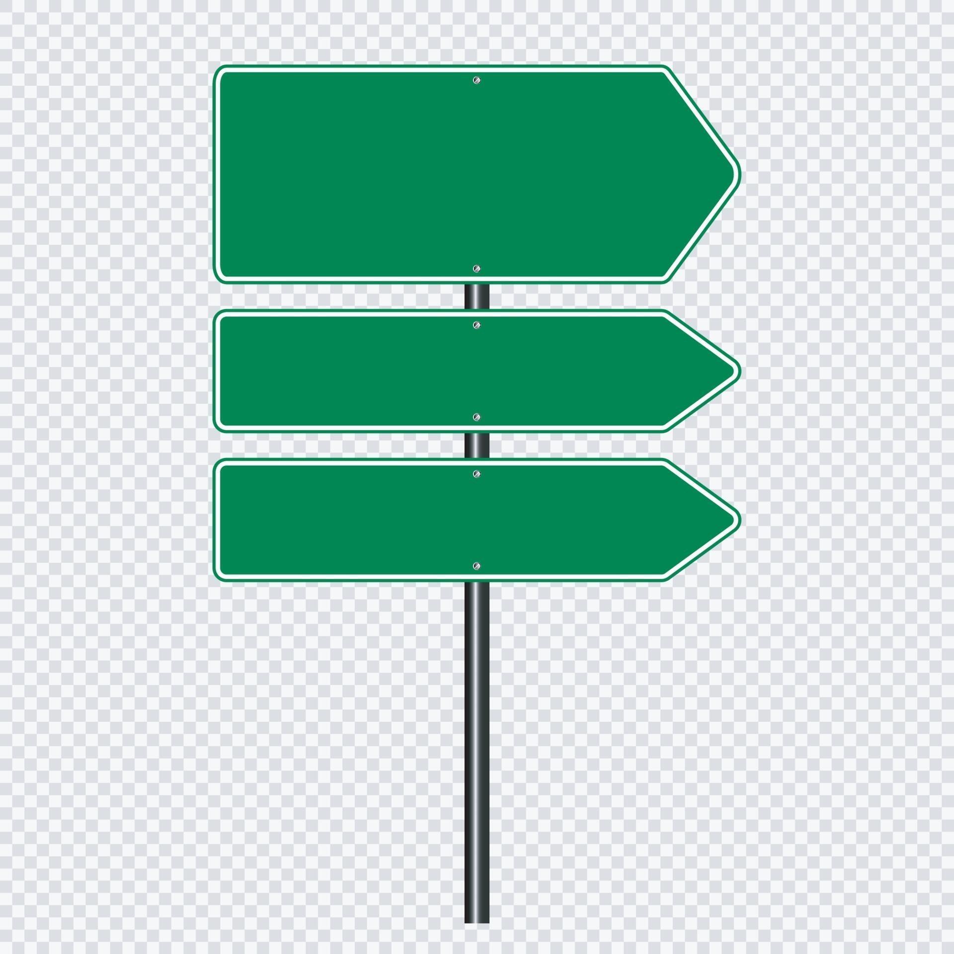 Green traffic sign, Road board signs 2300980 Vector Art at Vecteezy
