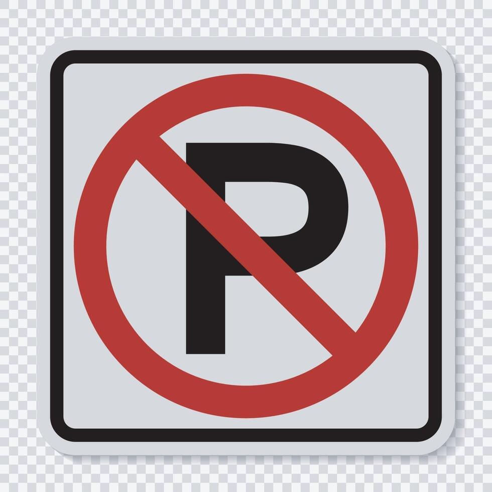 No Parking Sign vector