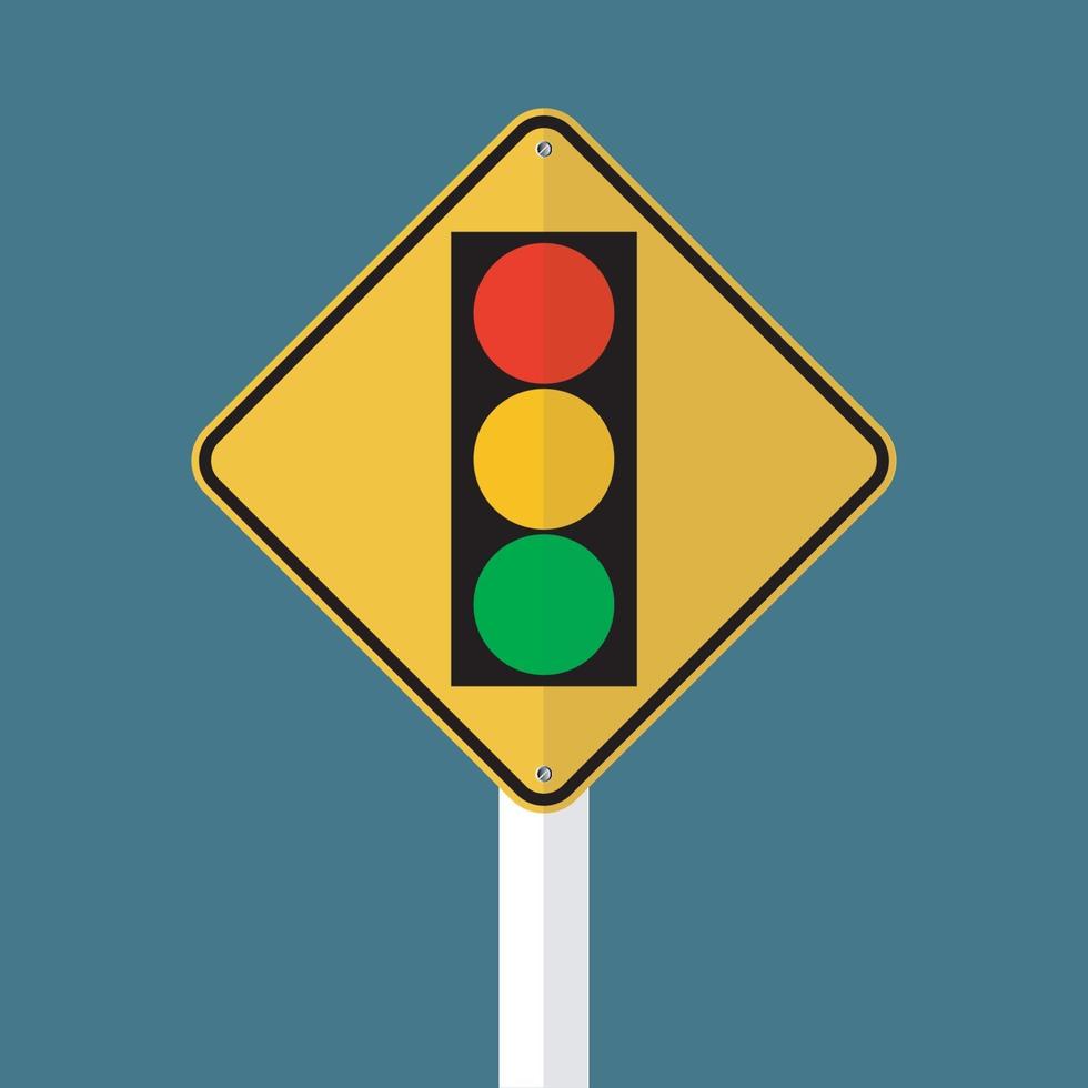 signal traffic light green yellow red sign vector