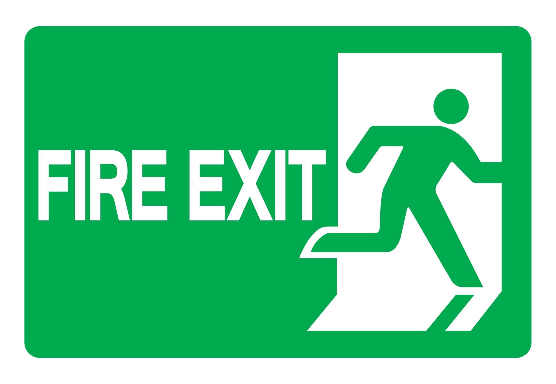 Fire Exit Vector Art, Icons, and Graphics for Free Download