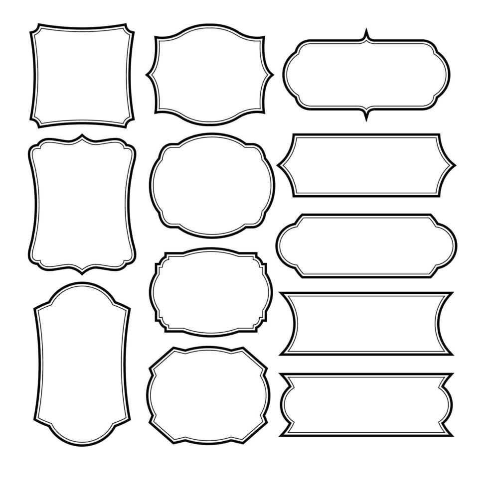 Set Of Frames Border Design Vector Art At Vecteezy Set Of Frames Border Design Vector Art At Vecteezy