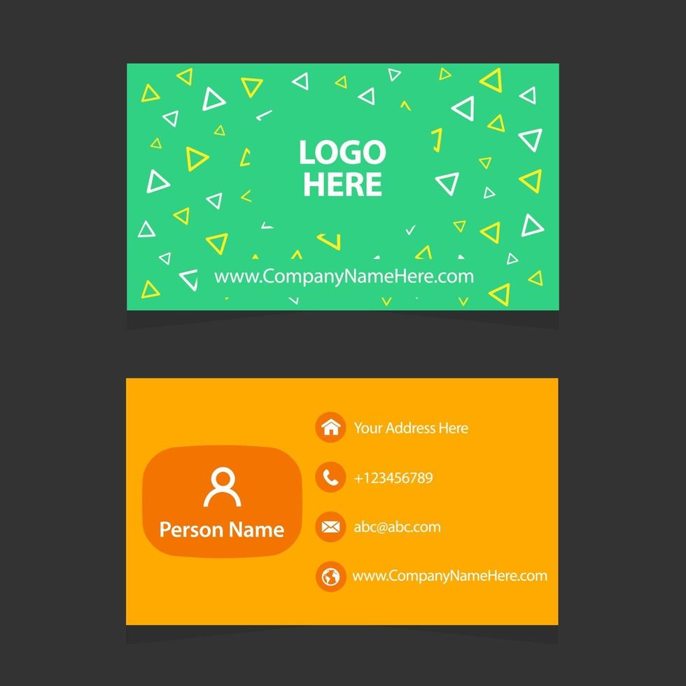 Colorful Business Card Template vector