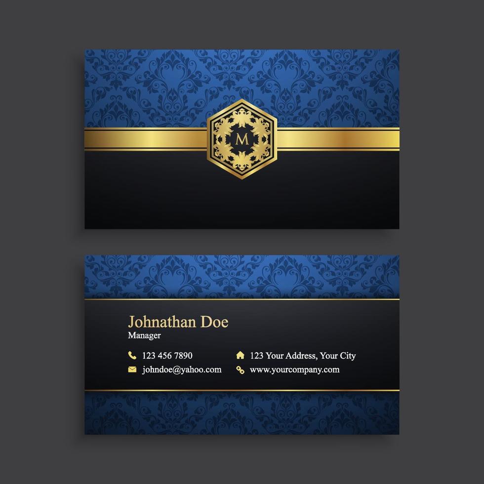 Luxury Modern Business Card Template vector