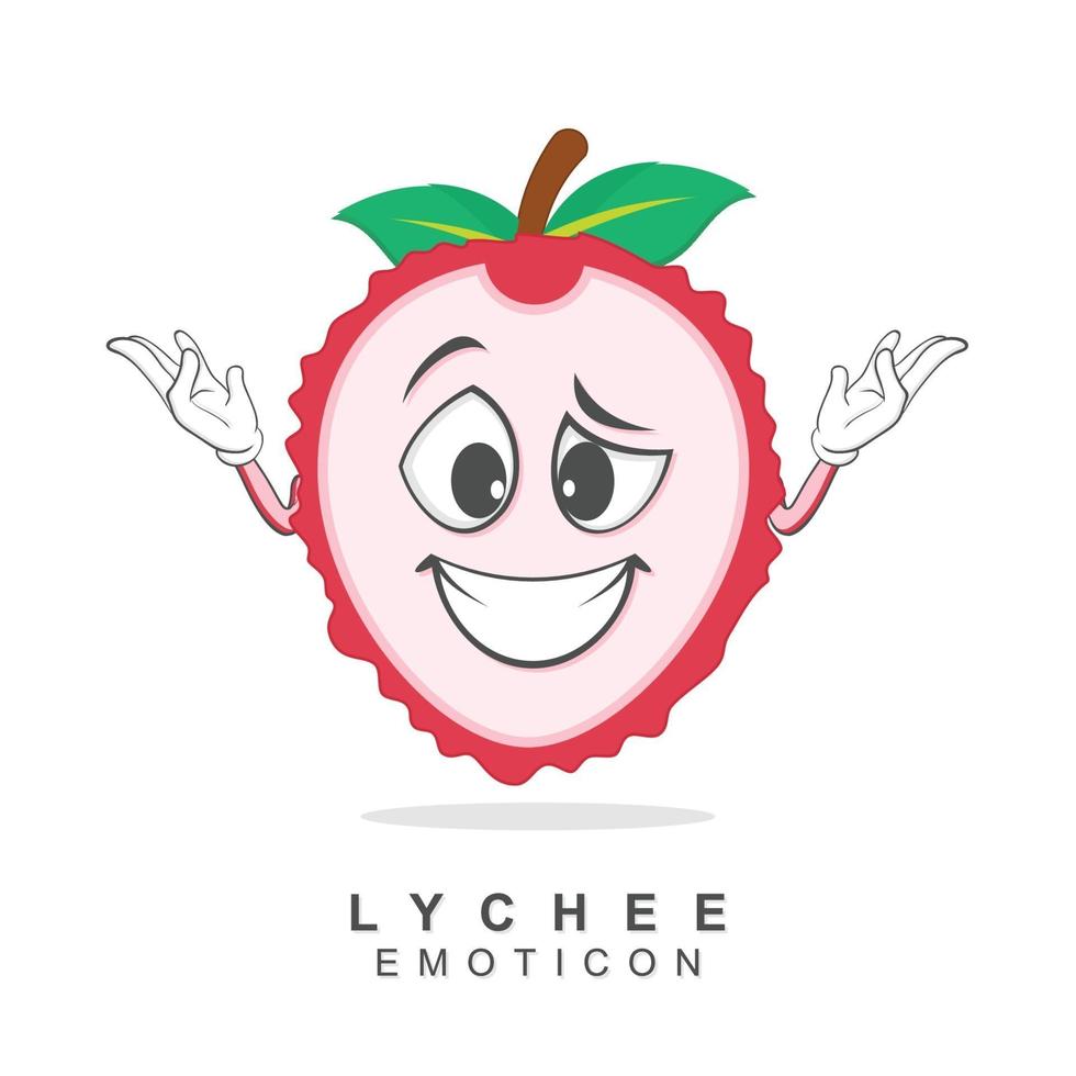 Lychee Character Design Vector