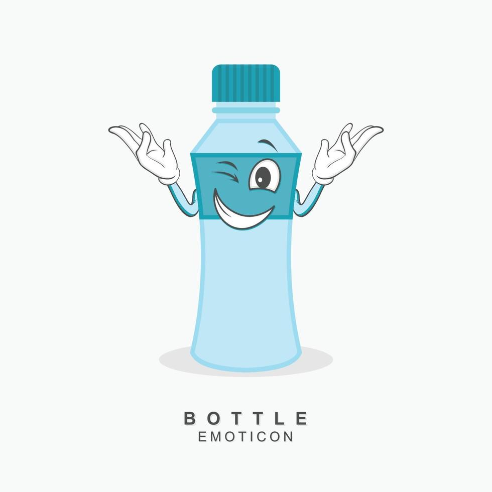 vector de diseño de personaje de botella