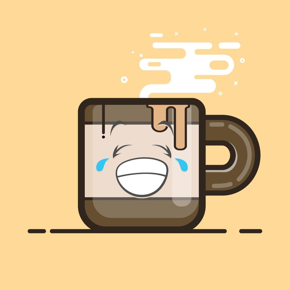 Coffee Cup Character vector