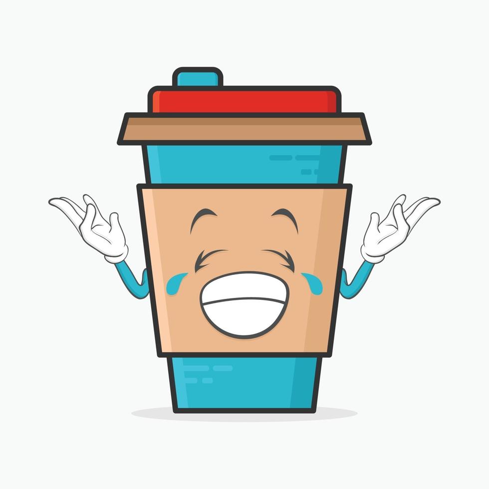 Coffee Cup Character vector