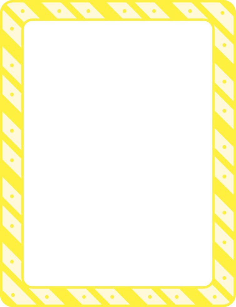 Empty diagonal stripes frame banner template vector