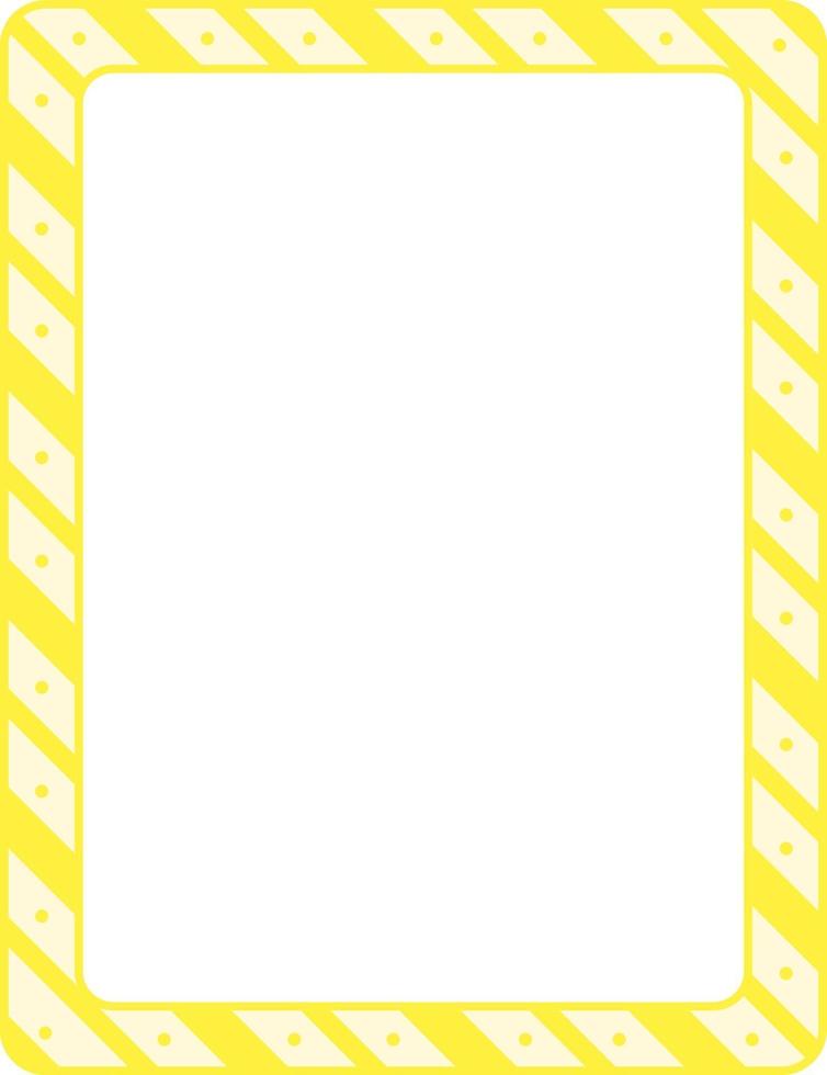 Empty diagonal stripes frame banner template vector