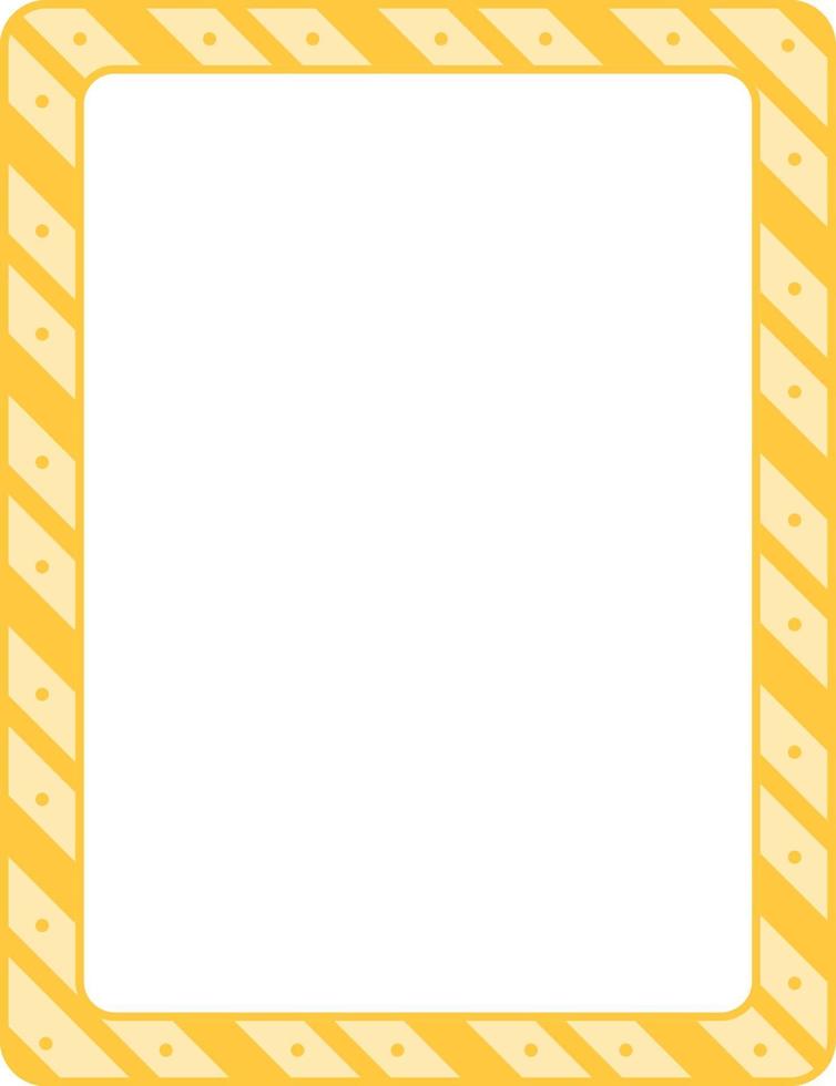 Empty diagonal stripes frame banner template vector