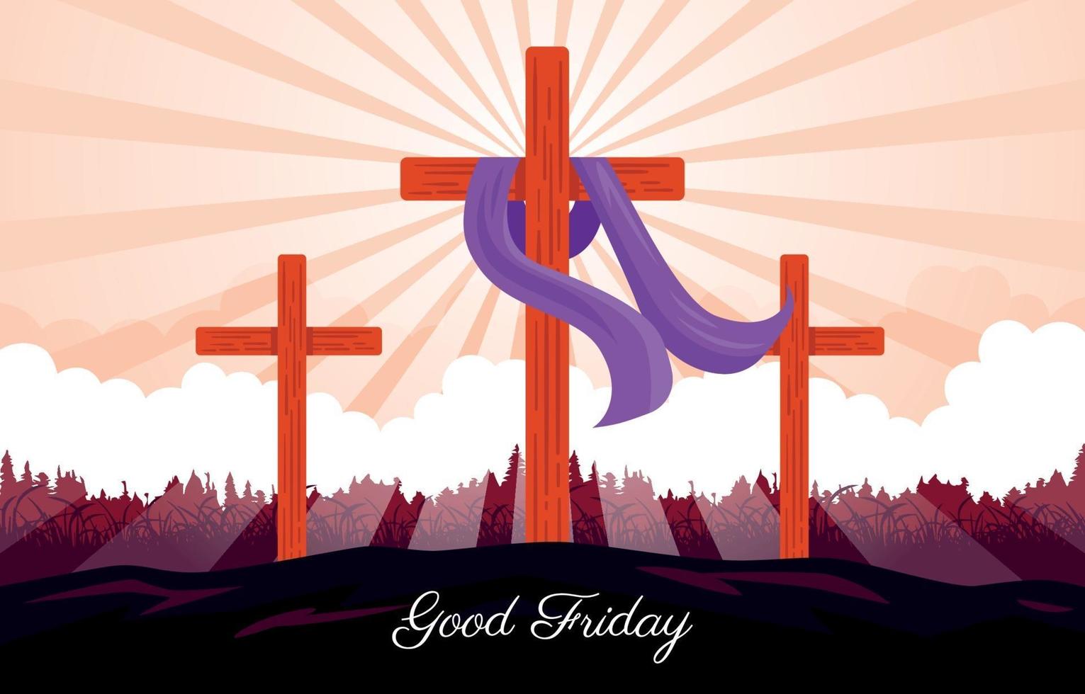 Good Friday Background vector