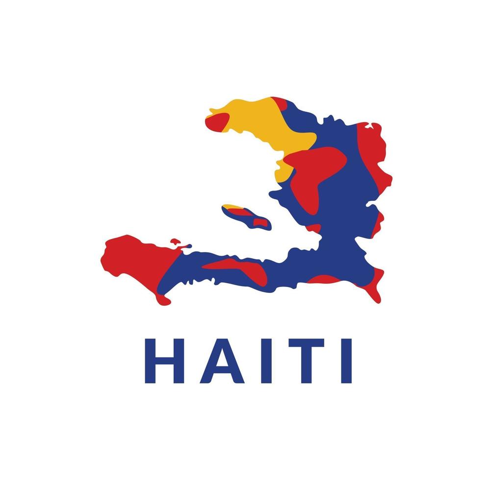 Map of haiti land design vector