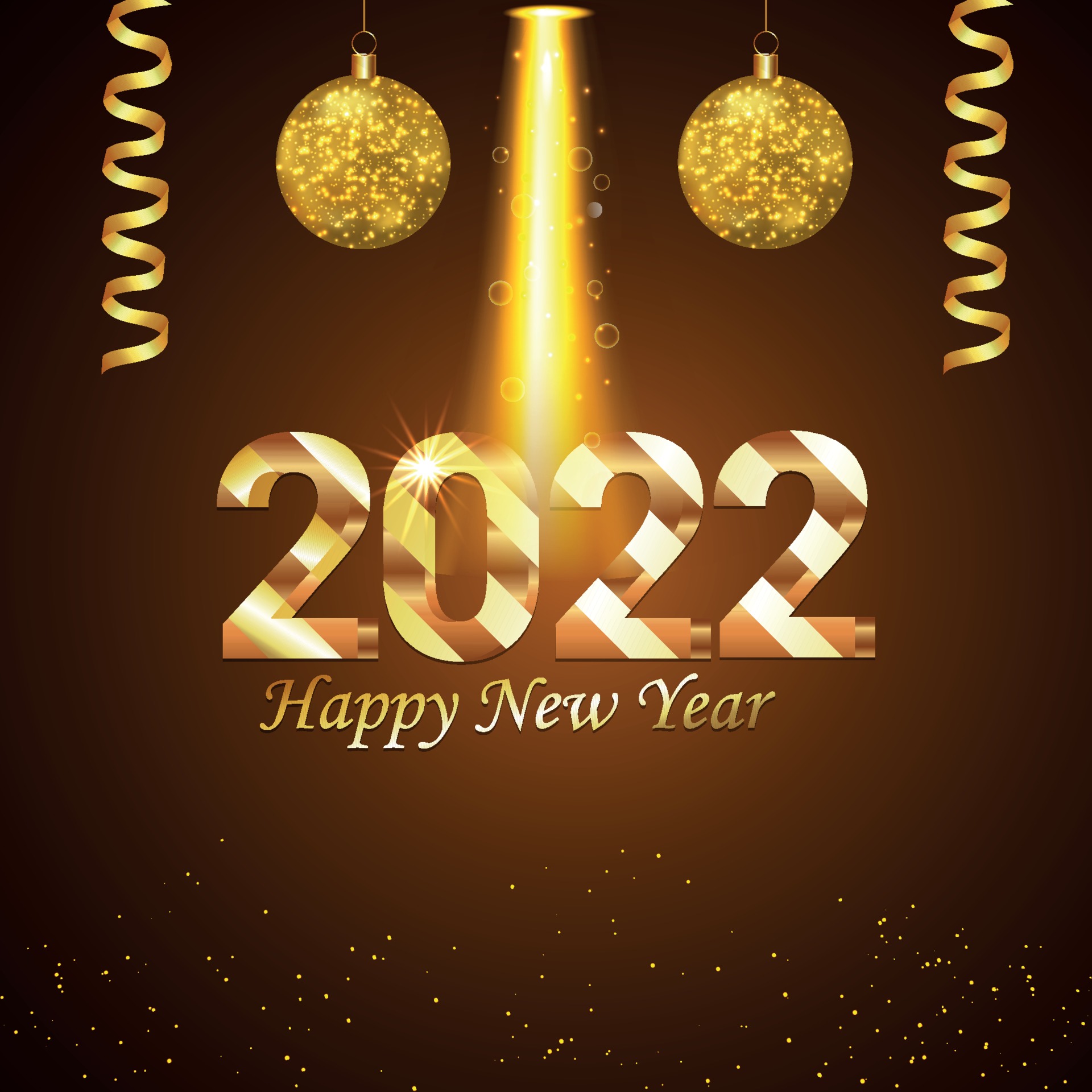 Happy 2022 New Year Party Holiday Stock Illustration 2636262993
