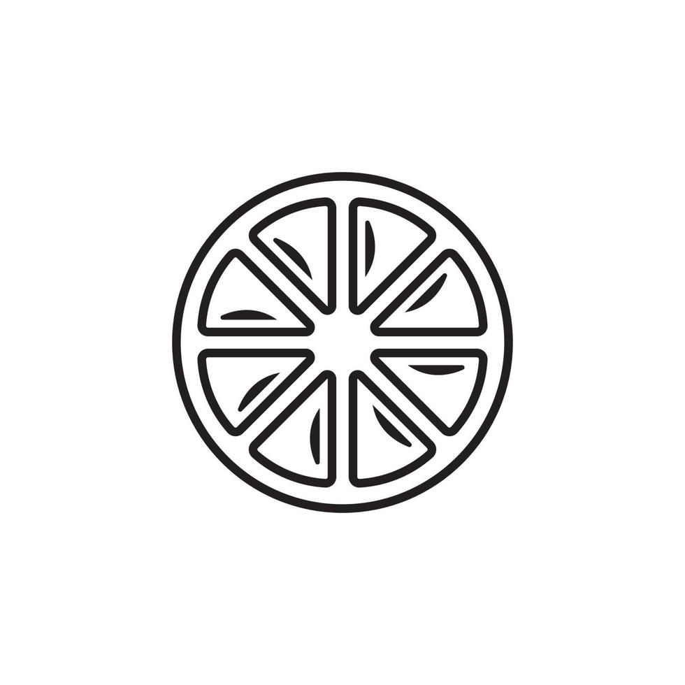 Fresh lemon fruit vector illustration icon