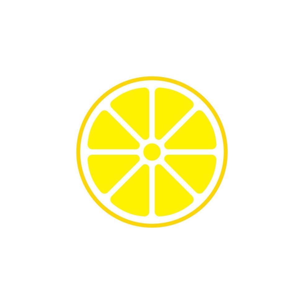 Fresh lemon fruit vector illustration icon