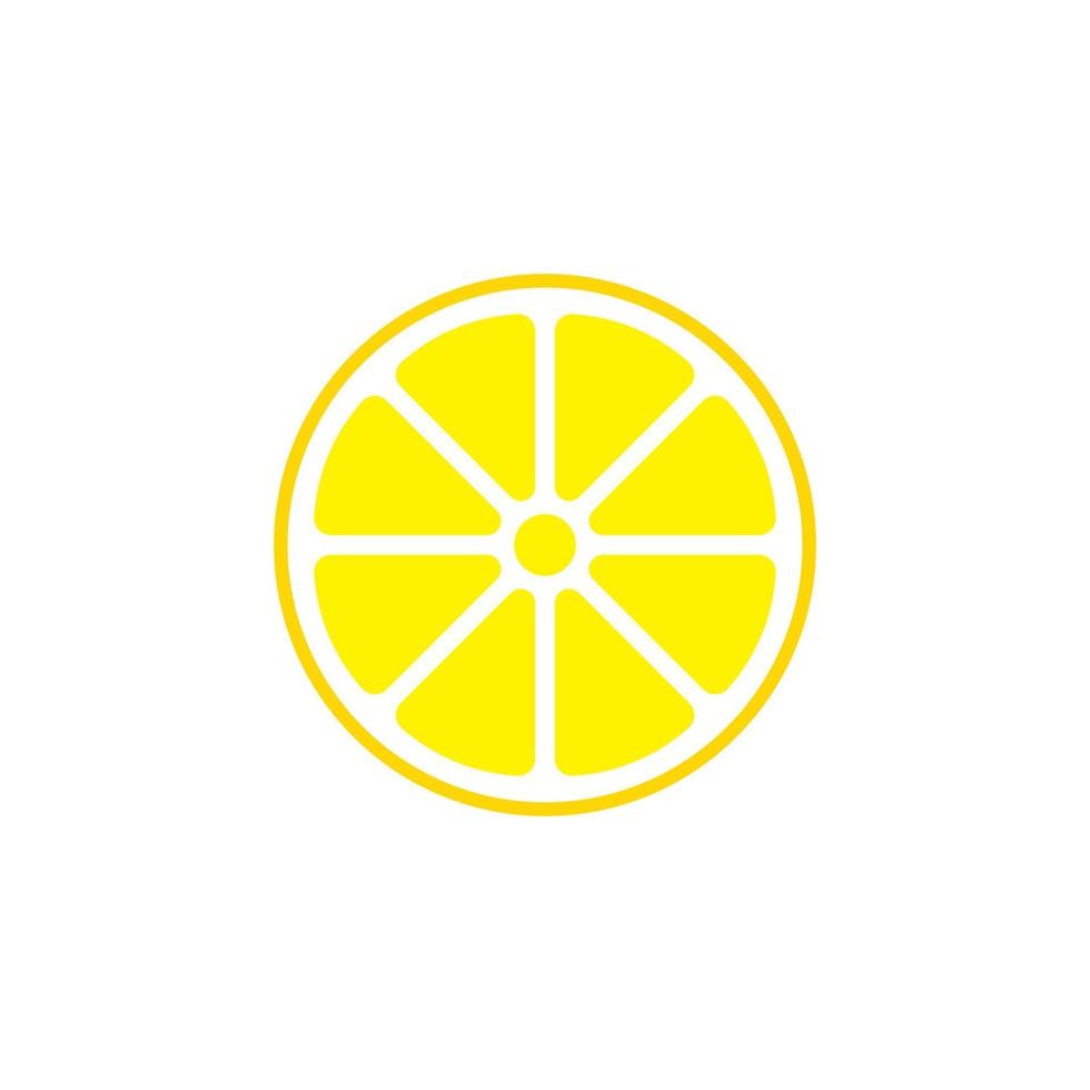 Fresh lemon fruit vector illustration icon