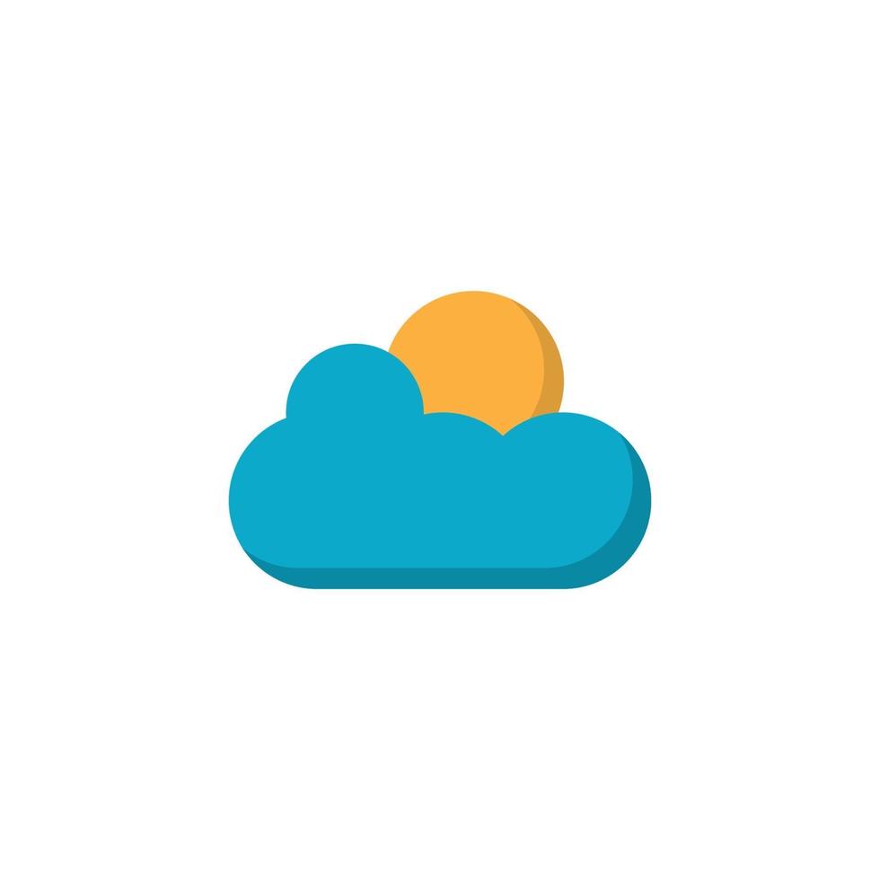 vector de nube, vector de diseño de plantilla de logotipo