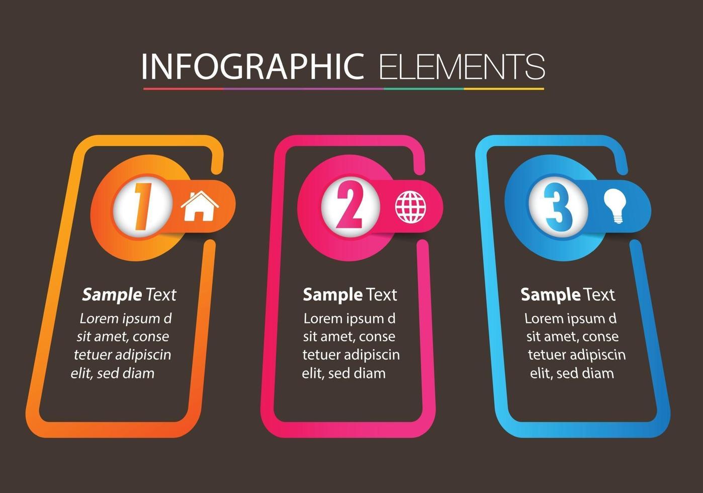 modern text box template, banner Infographics vector