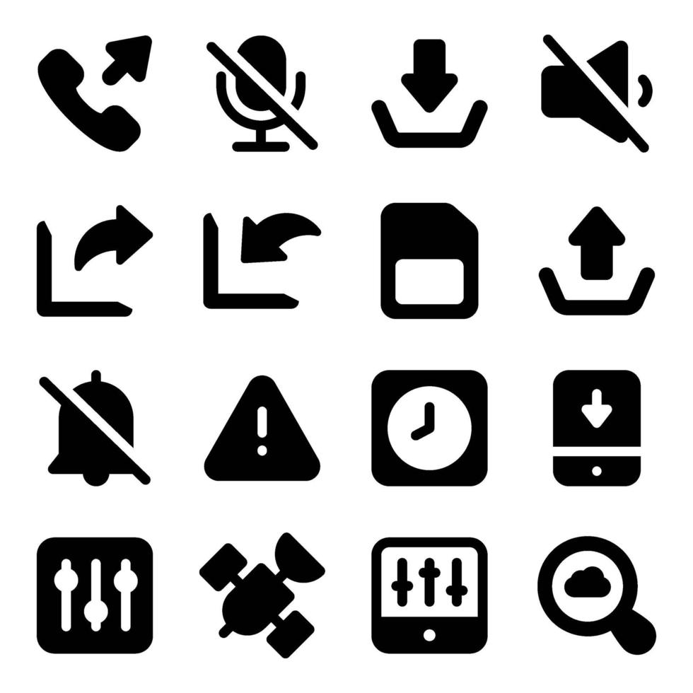 Media Icons and User Interfaces vector