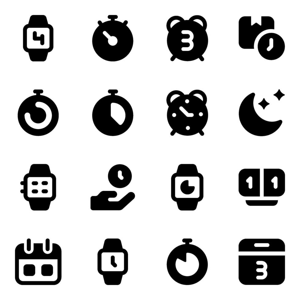 Time Management Elements vector