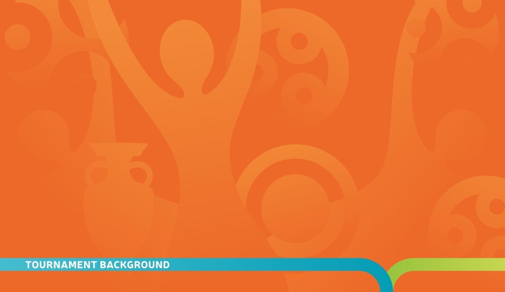 Football championship 2020 orange background vector stock illustration. 2020 Abstract background soccer or football texture. Poster Championship trend Wallpaper.