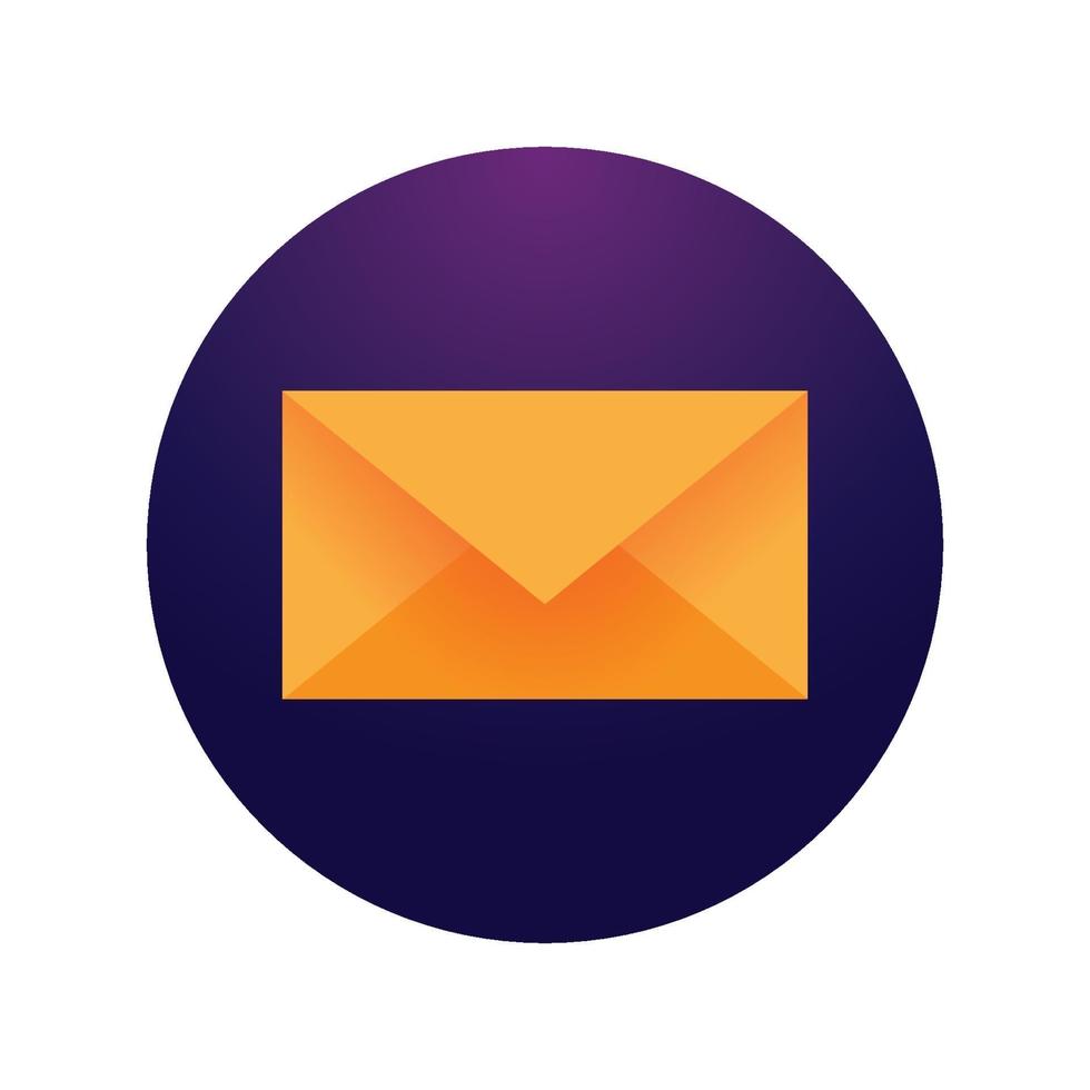 Mail write, get and send icons vector illustration in flat style