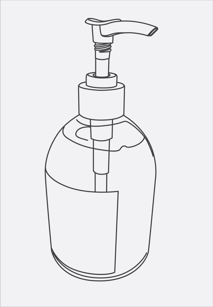 Sanitizer drawing vector