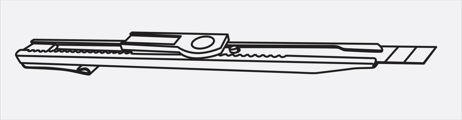 hand cutter drawing vector