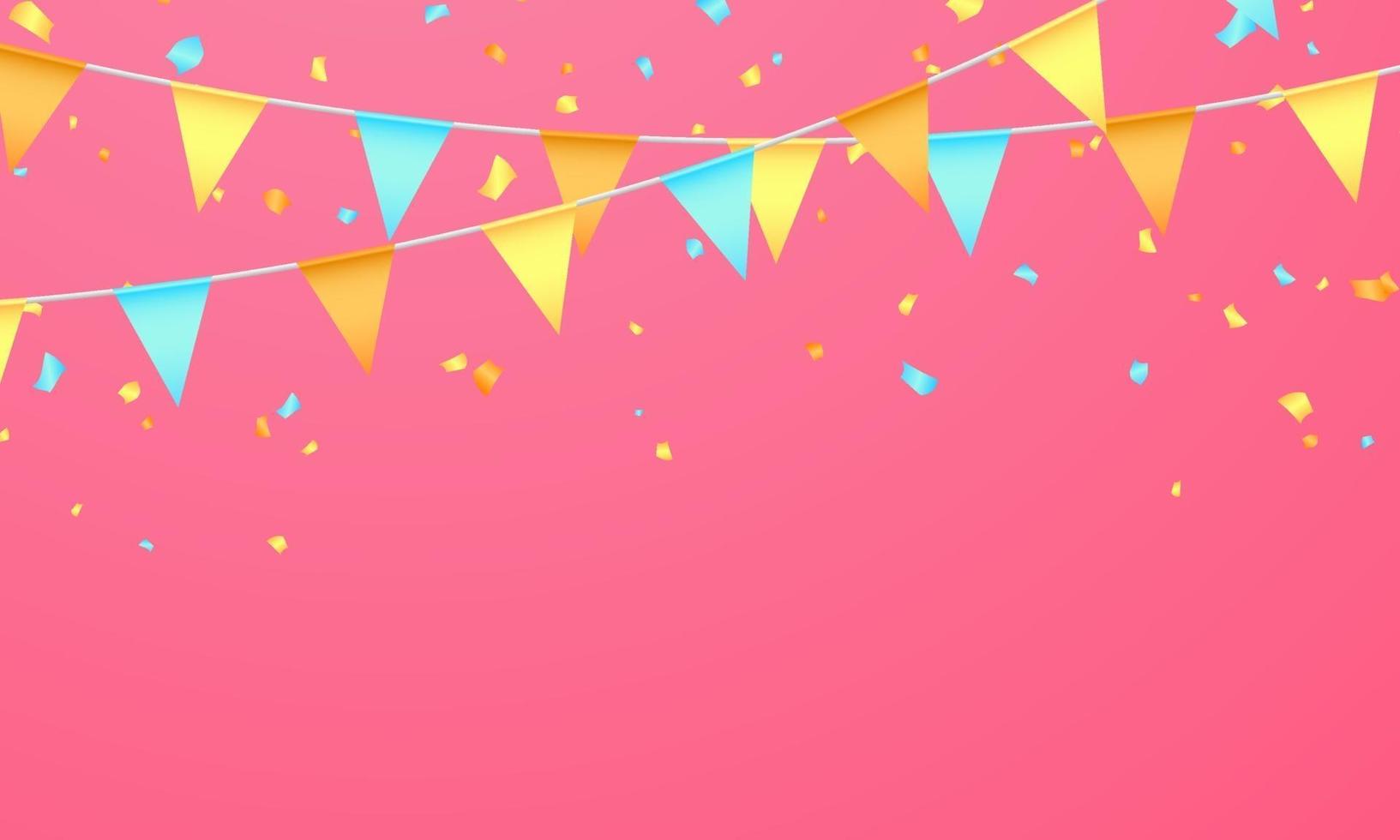 flag color concept design template holiday Happy Day, background Celebration Vector illustration.