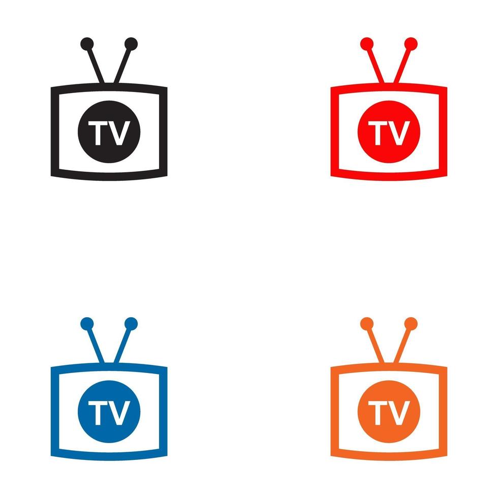 plantilla de diseño de logotipo de programa de canal de tv vector